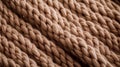 Close-up of brown braided rope, Selective focus Royalty Free Stock Photo