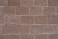 Close up of brown brick stone wall texture grunge background Royalty Free Stock Photo