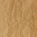 Close up of brown crinkle paper