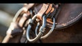 Close Up of a Brown Horses Bridle