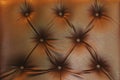 Close up of brown leather background or texture sofa Royalty Free Stock Photo