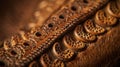 Close Up of a Brown Leather Bag