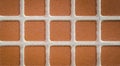 Close up brown square mosaic tile Royalty Free Stock Photo