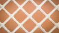 Close up brown square mosaic tile Royalty Free Stock Photo