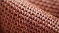 Close-up of brown wicker woven rattan texture and wicker basket background, Selective focus