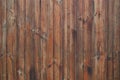 Close up of brown wooden fence panels.