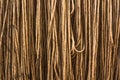 Close up brown yarn rope texture background.