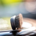 A close up of a brush on top of the car, AI