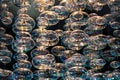 Close-up bubble chandelier ceiling light Royalty Free Stock Photo