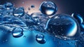 Close-up of Bubble Water Floating Background