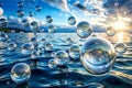 Bubbles in Water Royalty Free Stock Photo