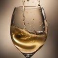 A close-up of a bubbling glass of champagne in celebration2 Royalty Free Stock Photo