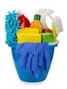 Bucket with cleaning items