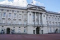 Close up Buckingham Palace with entrance for guards in London Royalty Free Stock Photo