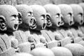 Close up buddha sculptures at Hase Kannon Temple Kamakura, Kanagawa, Japan
