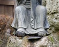 Close-up of Buddha statue at Japanese garden Royalty Free Stock Photo