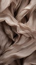 a close up of a bunch of brown fabric