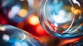 a close up of a bunch of colorful bubbles Royalty Free Stock Photo