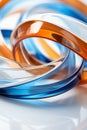 a close up of a bunch of colorful plastic rings Royalty Free Stock Photo