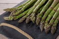 Close up of bunch of fresh asparagus Royalty Free Stock Photo