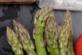 Close up of bunch of fresh asparagus Royalty Free Stock Photo
