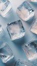 A close up of a bunch of ice cubes Royalty Free Stock Photo