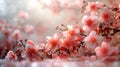 A close up of a bunch of pink flowers