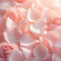 A close up of a bunch of pink roses, AI Royalty Free Stock Photo