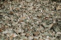 Bunch of rough stones lying on the slope Royalty Free Stock Photo