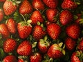 A close up of a bunch of strawberries Royalty Free Stock Photo