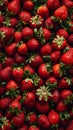 A close up of a bunch of strawberries Royalty Free Stock Photo