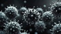 A close up of a bunch of viruses Royalty Free Stock Photo