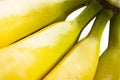 Close-up of at bunch of yellow bananas