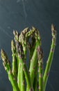 A standing bundle of green asparagus sprouts Royalty Free Stock Photo