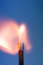 burning match Royalty Free Stock Photo