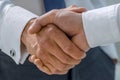 close up.business handshake of two men Royalty Free Stock Photo