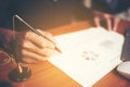 Close up business man signing contract making a deal, classic bu Royalty Free Stock Photo