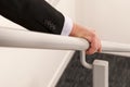 Hold the handrail Royalty Free Stock Photo