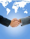 Close-up of a business people shaking hands