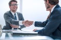 Business people shaking hands . concept of cooperation Royalty Free Stock Photo