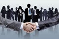 Close-up of business people shaking hands Royalty Free Stock Photo