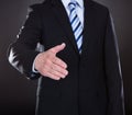 Close-up Of Businessman Offering Handshake Royalty Free Stock Photo