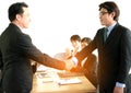 Close up of businessmen shaking hand Royalty Free Stock Photo