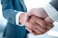 Close up of businessmen shaking hands business success ideas concept Royalty Free Stock Photo