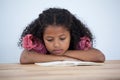 Close up of businesswoman reading book Royalty Free Stock Photo