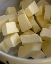 CloseUp of Butter Squares for Baking Royalty Free Stock Photo