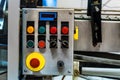 Industrial control panel at factory Royalty Free Stock Photo