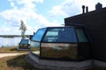 Close up of a cabin bedroom at Lake Ranuanjarvi, Finland