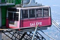 Close-up on cable car`s cabin in SalÃÂ¨ve mountain