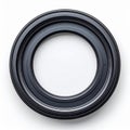 Close Up Of A Camera Lens Filter Ring Against A White Background Royalty Free Stock Photo